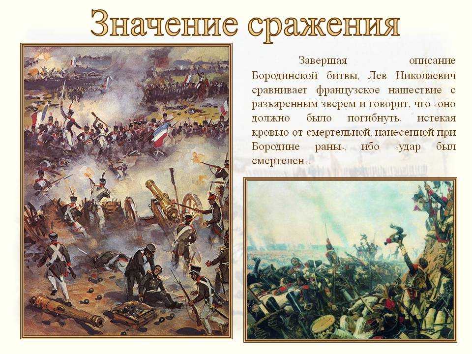 Что толстой говорил о войне. Ход Бородинского сражения в Отечественной войне 1812.