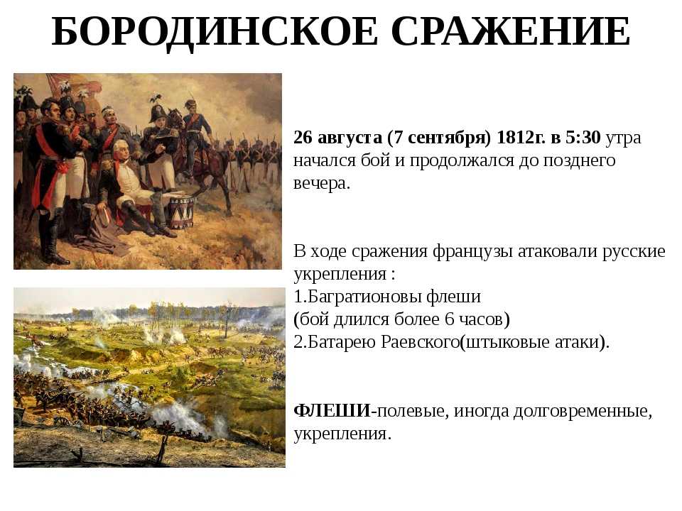 Бородинское сражение в романе «война и мир»