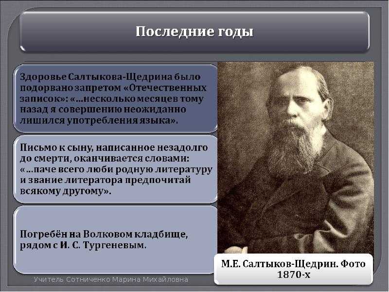 Краткая биография михаила салтыкова-щедрина | биографии известных людей