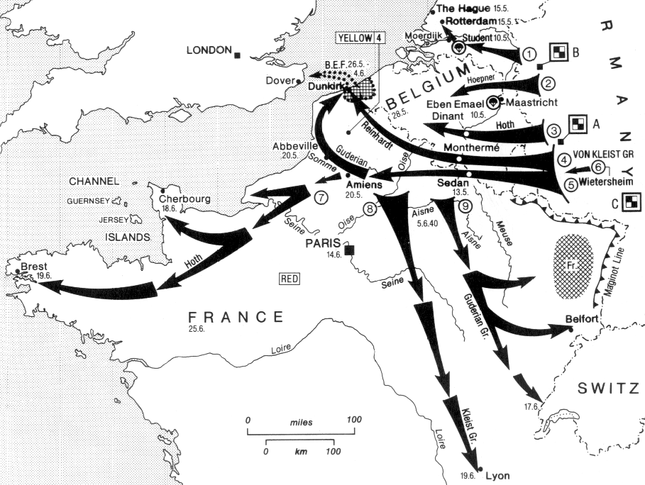 Захват Франции Германией 1940 карта. Наступление на Францию 1940 карта. План нападения на Францию 1940. Битва за Францию 1940 карты сражений. Немецкие планы второй мировой